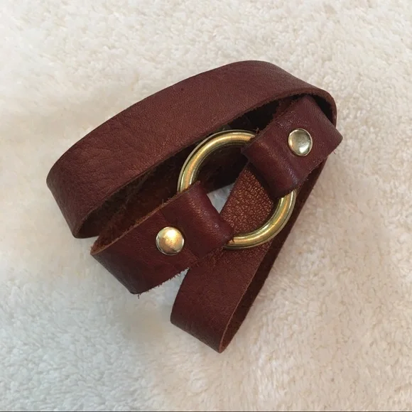 Magnolia Leather Snap Bracelet (discontinued) - Picture 2 of 6